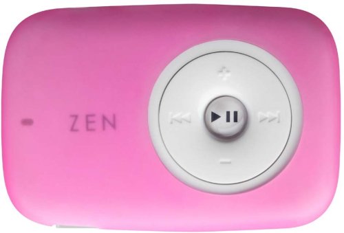 Creative メモリープレーヤー ZEN STONE用 クリップ付きスキン ピンク ZN-STPS-PK