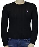 IMAGE OF Polo Ralph Lauren Women's Cable Knit Sweater Black-XL