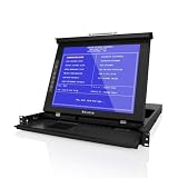 Rackmount Console 16PORT 17IN LCD with kvm 1U Dual Rail