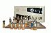 Hand Decorated Battle of Trafalgar Chess Men in box with Folding Board