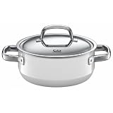 Silit Fresh 2-1/2-Quart Low Casserole with Lid, Polar White