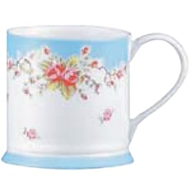 Cath Kidston Mug - Sprig Blue Ash shape