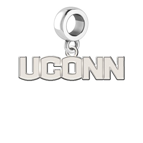 Connecticut Huskies Natural Finish Dangle Charm