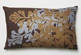 Bloom Pillow | Cocoa + Gold (12x20)