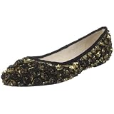 ALL BLACK Womens Rose Bud Flat