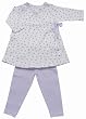 Under the Nile Organic Wrap Dress with Leggings, Pink Dot, 12 Months