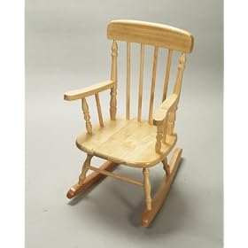 Child-Size Spindle Rocking Chair - Natural, by Gift Mark by Gift Mark
