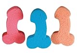 Novelty Willy Penis Bath Sponge - Fun Practical Joke Women Woman Lady Ladies Her - Top Selling Ideal Gift Present Idea For Christmas Xmas Stocking Fillers Secret Sexy Santa Birthday Anniversary Valentines or Hen Party Night - One Supplied