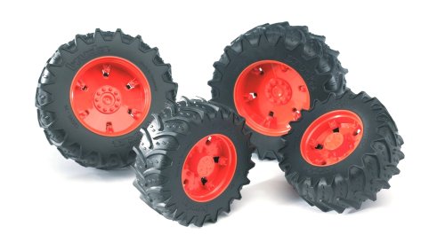 Bruder 03302 - Zwillingsbereifung mit orangen Felgen f&uuml;r die Traktor Serie 0300 Preisvergleich