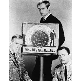 The Man From U.N.C.L.E. 12x16 Matte B&W Photo (Robert Vaughn David McCallum Leo G. Carroll)