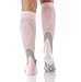 Mojo - Compression Socks for Women and Men 20-30mmHg Knee High - Opaque Compression Stockings for Bariatric Recovery, Lymphedema, Swelling - Pink, Small - A602