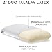 Z by Malouf Duo-Latex Two-Sided Talalay Latex Plush and Firm Pillow, QUEEN