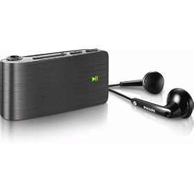 Philips GoGear SA0181 2GB MP3 Player with Built-in Clip - Black