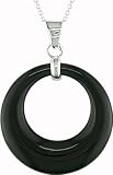 Sterling Silver Black Onyx Loop Pendant