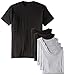 Hanes Ultimate Men's 6-Pack Crew T-Shirt, Black/Grey, X-Large