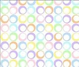 Fitted Cradle Sheet - Pastel Colorful Rings Woven - Made In USA