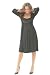 Matte Jersey Beaded Empirewaist Pleat Front Dress
