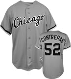 Jose Contreras Majestic MLB Road Grey Replica Chicago White Sox Jersey