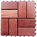 ウッドデッキ 30x30cm 【6枚以上送料無料】 JW7-30-B