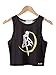 Dreagal Girl's Fashion Print Sleeveless Crop Top