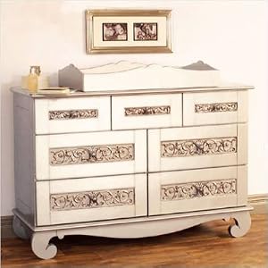 Chelsea Changing Table in Antique Silver