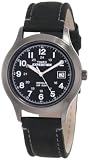 Timex Men`s T498699J Expedition Full Size Black Leather Field Watch