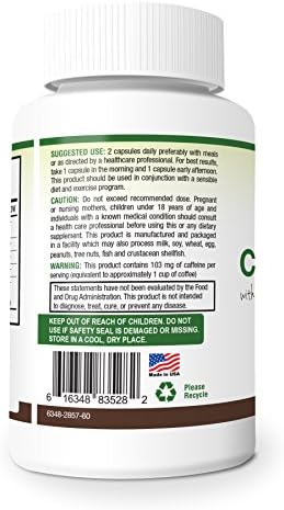 Green Coffee Bean Extract Ultra - With Raspberry Ketones and Garcinia Cambogia - 800mg - Natural Weight Loss Supplement - With GCA - 50% Chlorogenic Acid - 60 Capsules