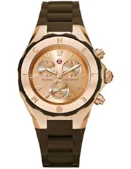 Michele Tahitian Jelly Bean Chronograph Rose Gold Tone Womens Watch MWW12F000060