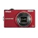 Nikon Coolpix S6000 14 MP Digital Camera with 7x Optical Vibration Reduction (VR) Zoom and 2.7-Inch LCD (Red)