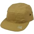 Cotton 5 Panel Solid Biker Snapback Adjustable Leather Cadet Cap Hat Khaki