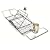 PT Designer Bath Tub Caddy, Chrome (Holds Candle, Book And Champagne Glass)