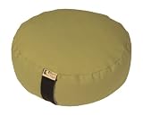 Bean Products Zafu Round Yoga Meditation Cotton Cushions Made In USA Khaki