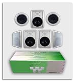7 New 8 In-Wall Ceiling Speakers Acoustic Audio HT-87