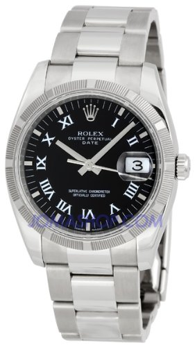 Rolex Oyster Perpetual Date Mens Watch 115210-BKRO