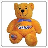 Ohio Symbolz Plush Orange Bear Stuffed Animal