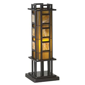 Prairie Style Pillar Accent Table Lamp