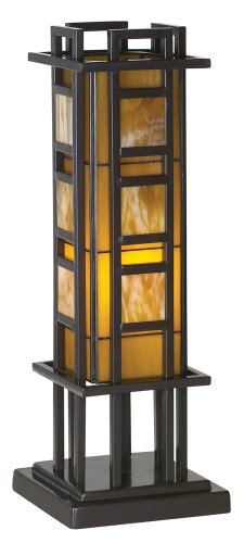 Prairie Style Pillar Accent Table Lamp