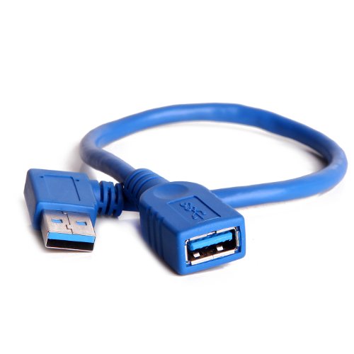 HDE USB 3.0 Right Angle Male to Female Cable