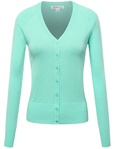 FPT Womens Basic V-Neck Cardigan (S-3XL)