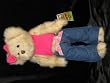 Ganz 14" Welcome To Bear Town "Jessica" In Jeans Plush Toy
