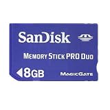 SANDISK CORPORATION SDMSPD-8192-A11 MEMORY STICK PRO DUO, 8GB