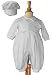 100% Cotton Interlock Christening Baptism Coverall with Embroidered Celtic