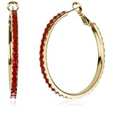 Kate Spade New York Dot to Dot Modern Red Hoop