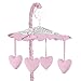 Sweet Jojo Designs Pink, Gray and White Elizabeth Musical Baby Crib Mobile