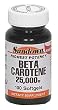 Sundown Highest Potency, Beta Carotene 25,000 IU, 100 Softgels (Pack of 3)