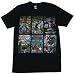 Search : MARVEL HEROES "BIG ISSUE COVERS" Licensed Fine Woven Black Cotton Tee