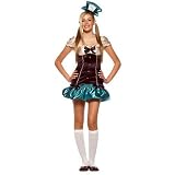 Leg Avenue 2pc.Tea Party Hostess w/dress with satin bows and mini tea cup hat