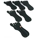 6 Toe Ring Display Black Foam Foot Body Jewelry 24 Slot