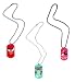 Angry Birds Dog Tags Necklace 3 Pcs. Exclusive Set / Includes Red Bird , Green Pig & Pink All-star Dogtag . Officially Licensed Product By Rovio