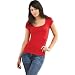 Bella Women's 4 oz. Cotton/Spandex Sheer Rib Scoop Neck T-Shirt